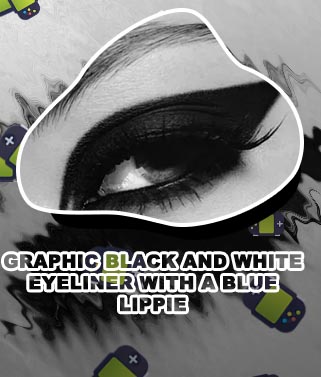 Black and white eyeliner looks
