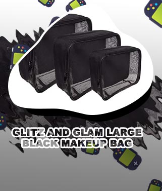 Black make up bag