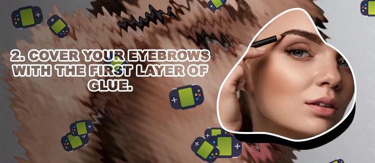 Hiding eyebrows with makeup