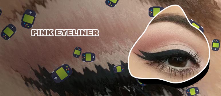 Light pink eyeliner