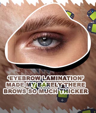 Thin brow lamination