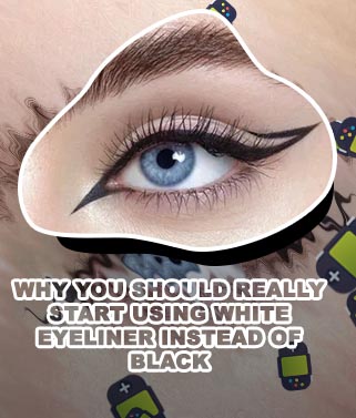 White eyeliner waterline looks